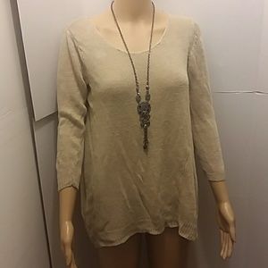 Andrea Jovine linen sweater / small